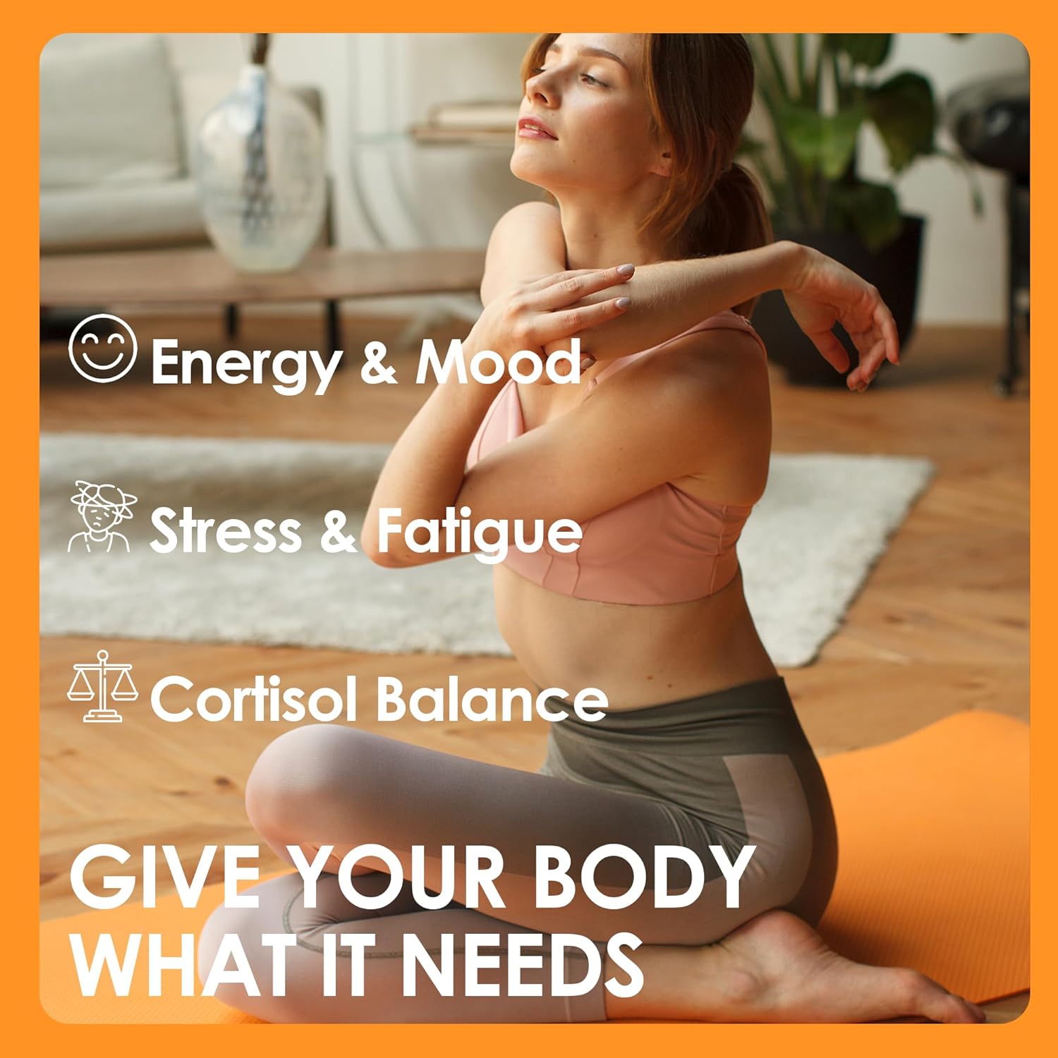 Cortisol Drink Powder - Natural Cortisol Supplements for Ashwagandha, L-Theanine, Turmeric Root, Black Pepper Extract, Relaxation, Focus, Mental Clarity