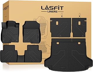 Floor Mats & Cargo Mat with Backrest Mat for Honda HRV 2026 2025 2024 2023 Sport/LX/EX-L & for Acura ADX 2025-2026, All Weather TPE Custom Fit HR-V Floor Liner Accessories Full Set, Black