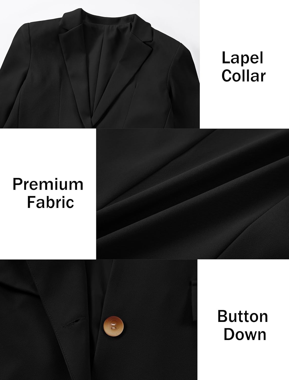 EXARUS Girls Blazer Jacket Long Sleeve Teen Notched Collar/Lapel Collar with Pocket Open Front Casual Kids Blazers Suit - Image 4