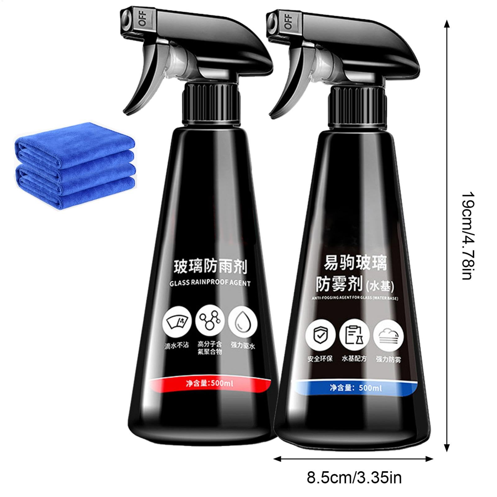 Spray Anti-Buée pour Lunettes Accessoire Auto Portable et Fournitures | Pare-Brise Anti-Pluie Produits D'Entretien Du Verre Accessoire Voiture Pour Débutants Maison Bureau Action De Gr