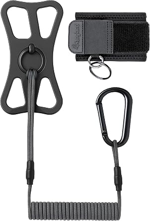 ACTIV-X Cell Phone Tether and Carabiner with Wrist Mount Included Universal Size Phone Lanyard with Bungee Cord