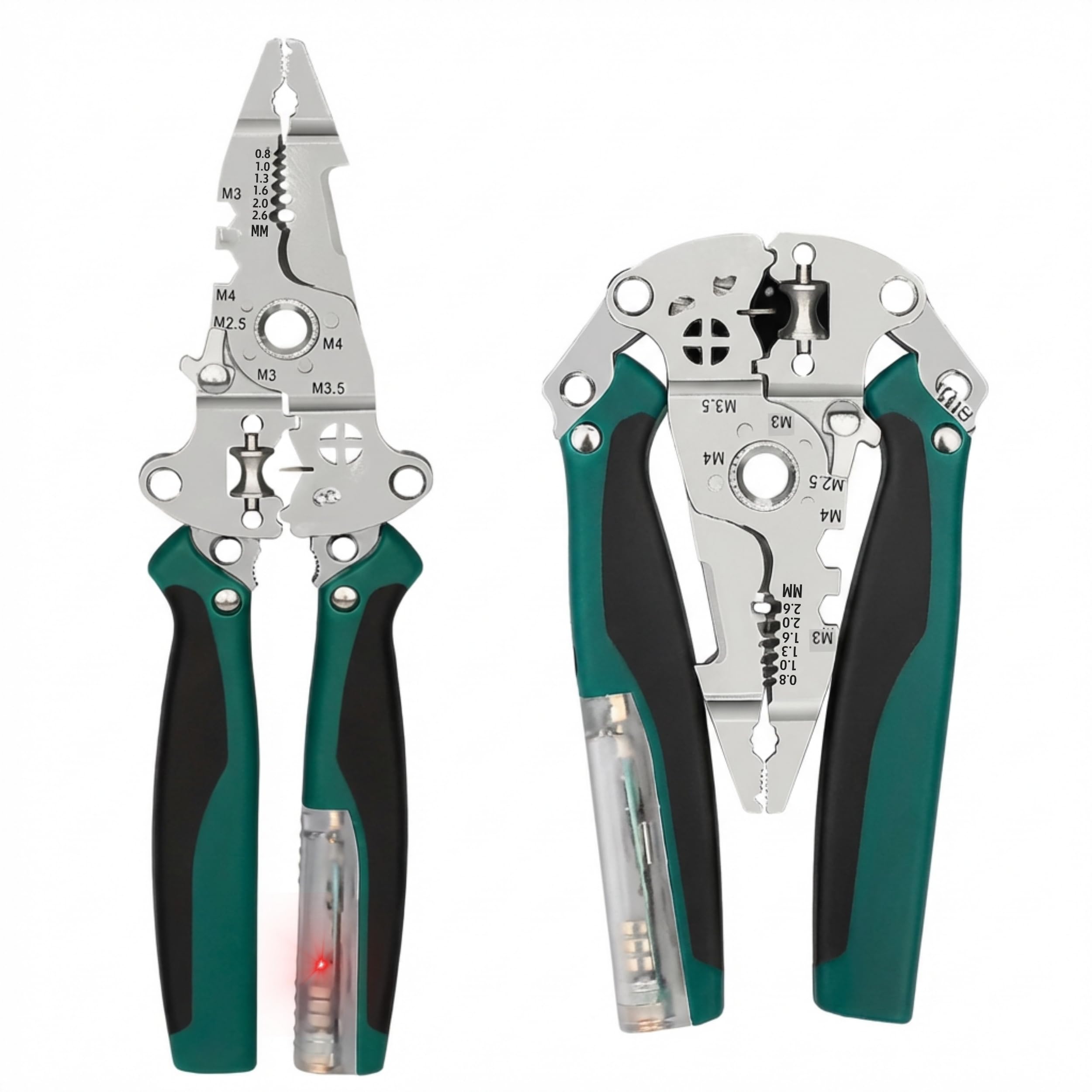 HUPLA 9 in 1 Plier with Tester Light | Multifunction Foldable Wire Cutter & Wire Stripper | Wire Crimping Tool | Electric Tester Plier with Light | Professional Electrician Tool-image-16