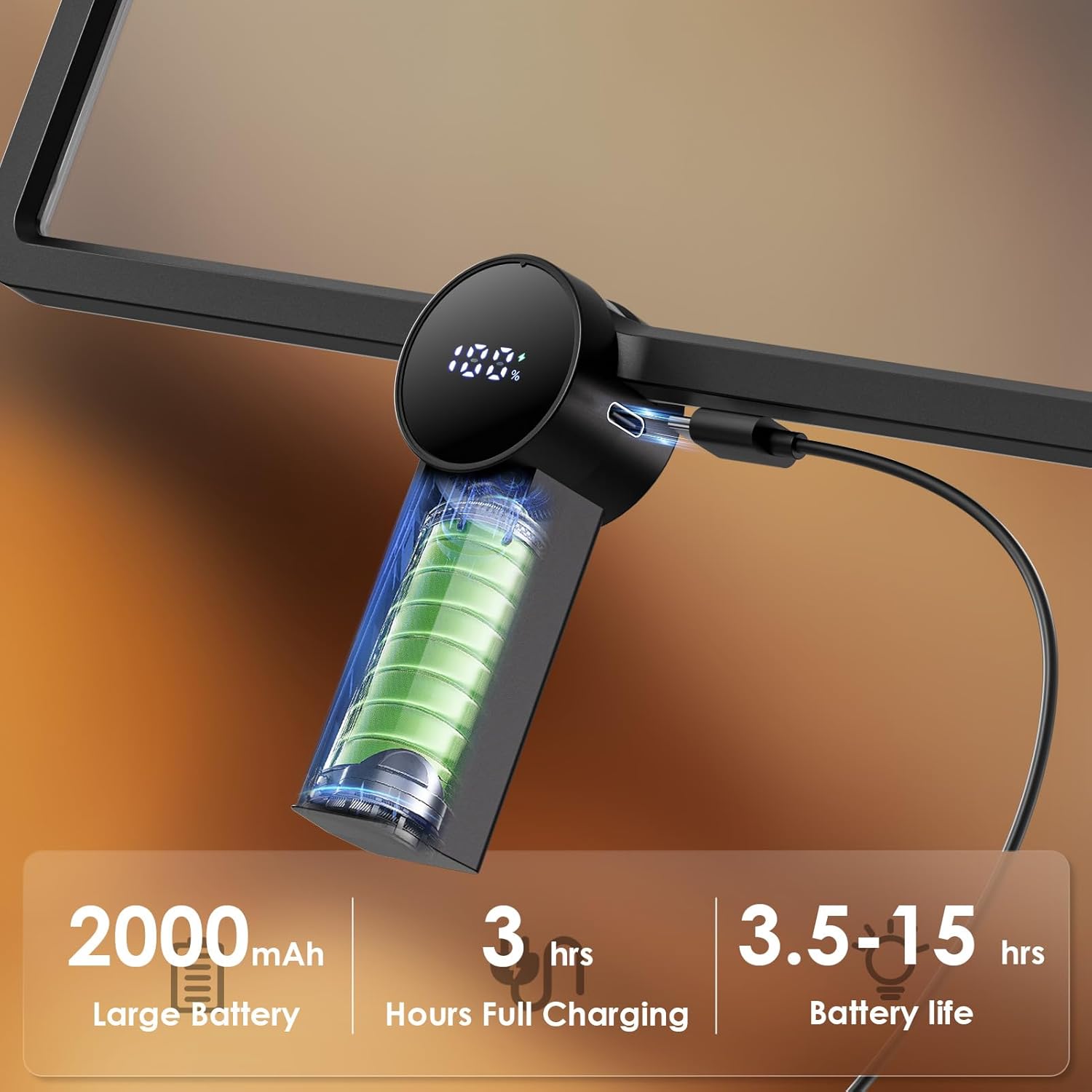 Magnifying Glass with Light for Reading, Rechargeable 5X Full Page Book Magnifer Neck Wearable Hands Free & Handheld Large Lighted Desk Magnifying Glasses for Crafts Close Work