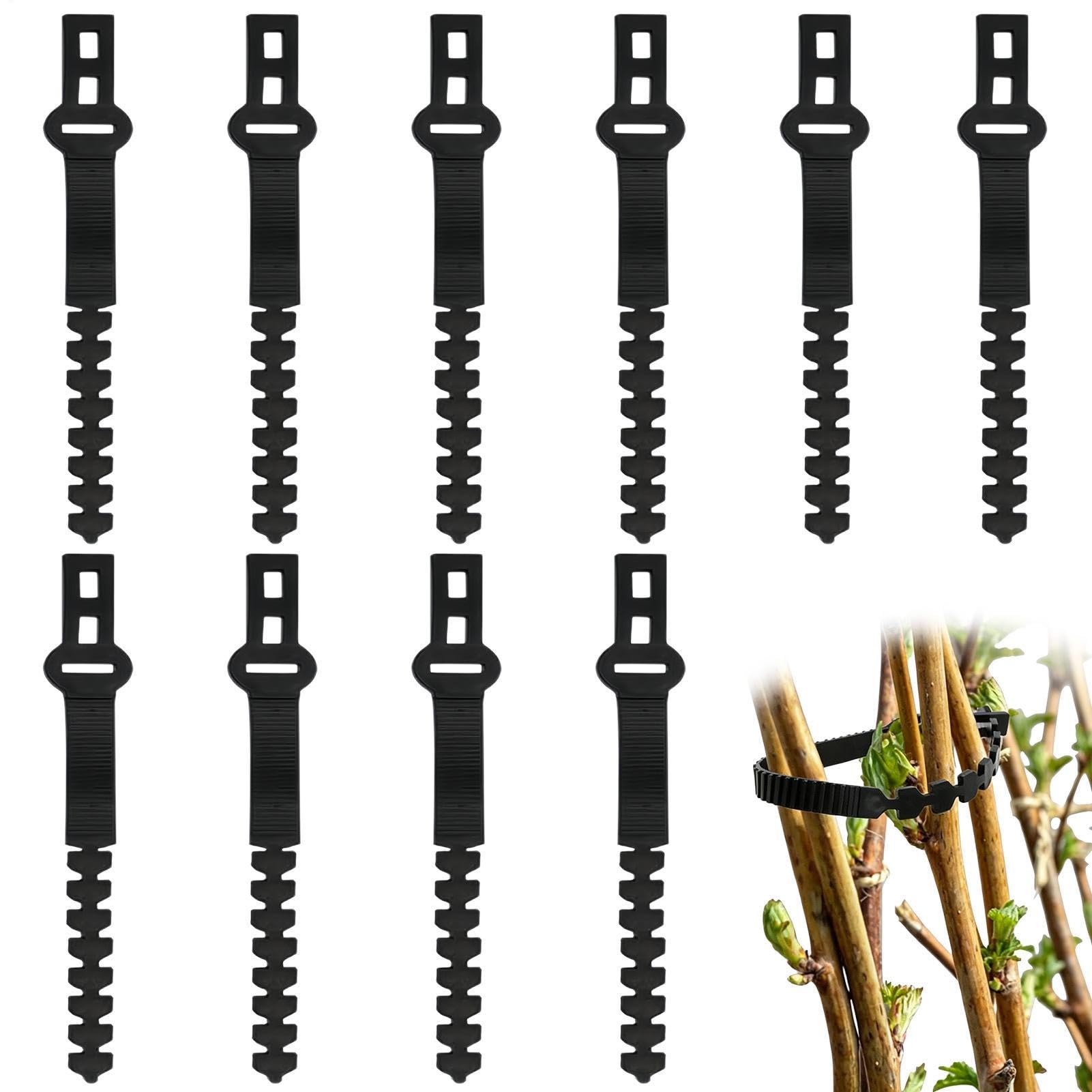 Correa de amarre para árbol ajustable bandas para estacas de jardín y plantas trepadoras