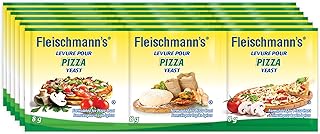 Fleischmann’s Pizza Dough Yeast 6 x 24 grams (8g per sachet), Pizza Yeast, Yeast for Thin, Thick, or Whole-Wheat Pizza Crust, Makes Pizza Dough Fresh in 30 Minutes