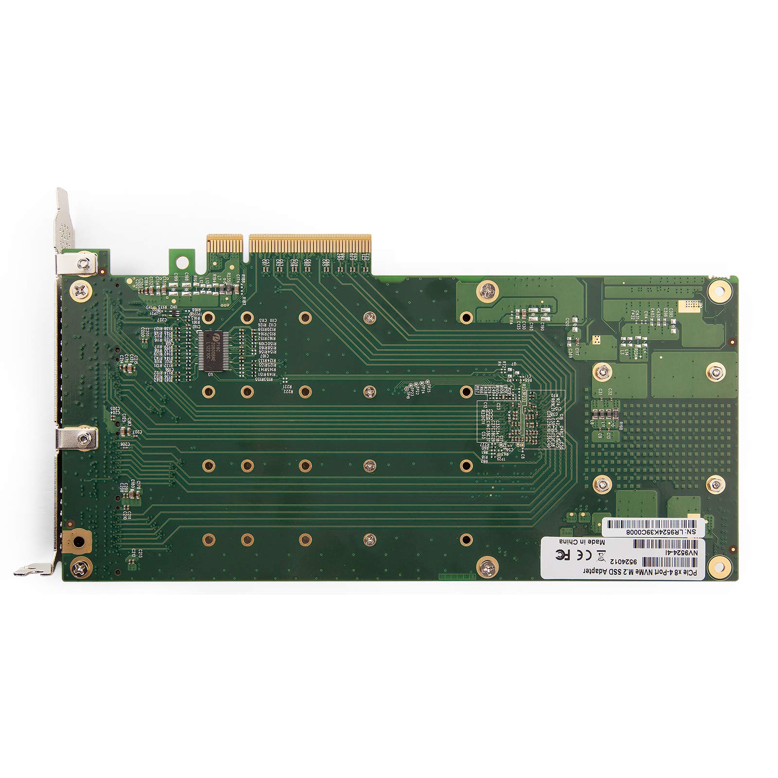 10GTEK Placa SSD PCIe 3.0 x8 NVMe, expansão M.2 U.2 de 4 portas