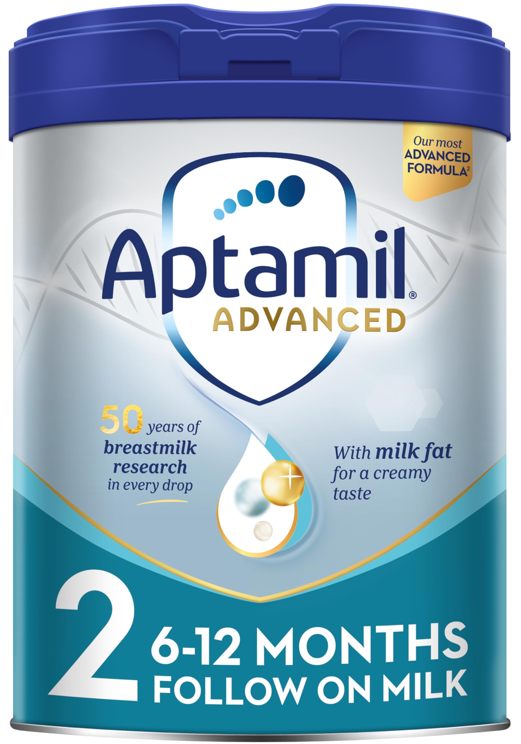 AptamilAdvanced 2 Follow On Baby Milk Powder Formula, 6-12 Months, 800g