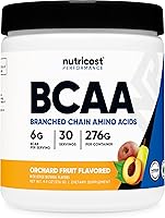 Vista 20 de Nutricost Polvo BCAA (Mango Naranja, 60 Porciones) - Relación Óptima 2:1:1, Sin Gluten, Sin OMG, Vegetariano