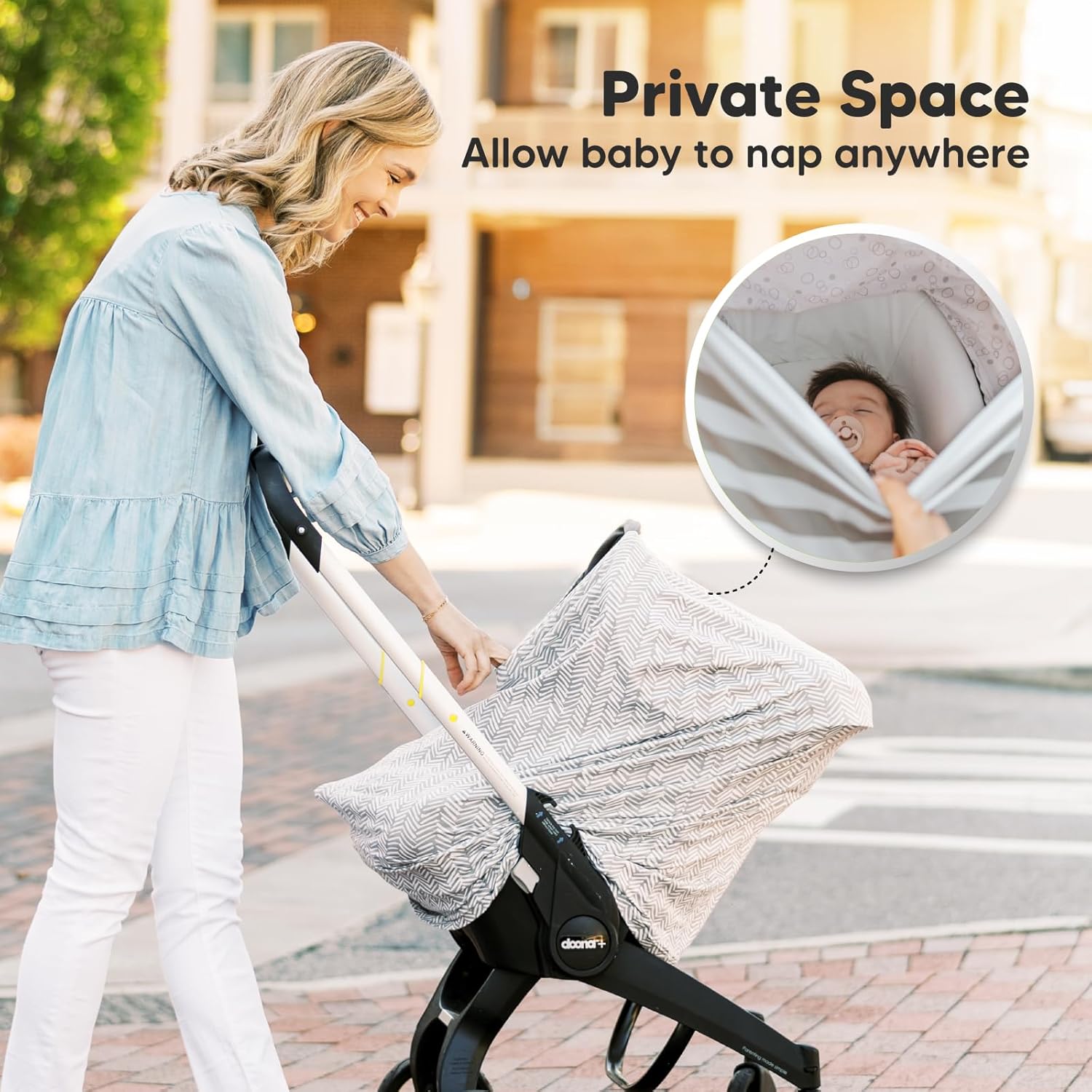 KeaBabies 3 in 1 Postpartum Belly Support Recovery Wrap and Baby Car Seat Cover - Postpartum Belly Band - Car Seat Covers for Babies, Multi-use Car Seat Cover