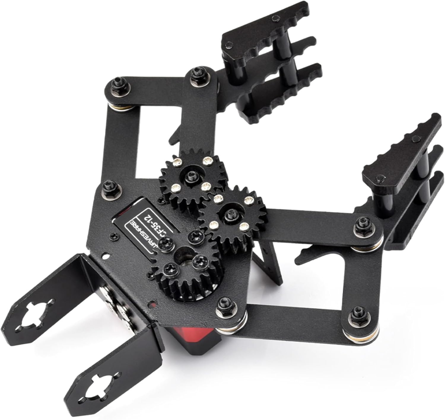 High-Performance Robotic Arm Gripper, Comes with CF35-12 Serial Bus Servo, 35KG.CM Torque, Closed-Loop Control, Real-time Protection, Adjustable Gripper Stand-Off, Supports Installing Camera
