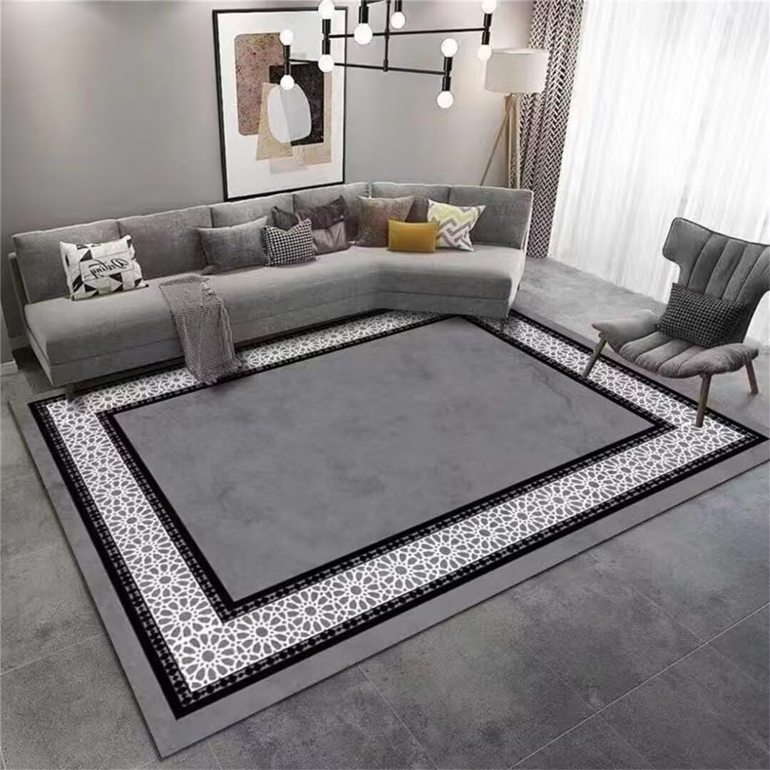 Tapis chambre enfant gris lavable et sain contre la saleté