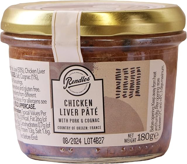 Rendles - Chicken Liver Pate with Cognac, 180g