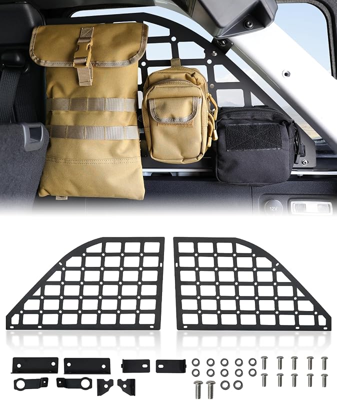 Painel Molle de Armazenamento para Janela Traseira ROADER para Ford Bronco 4 Portas 2021–2024 – Par