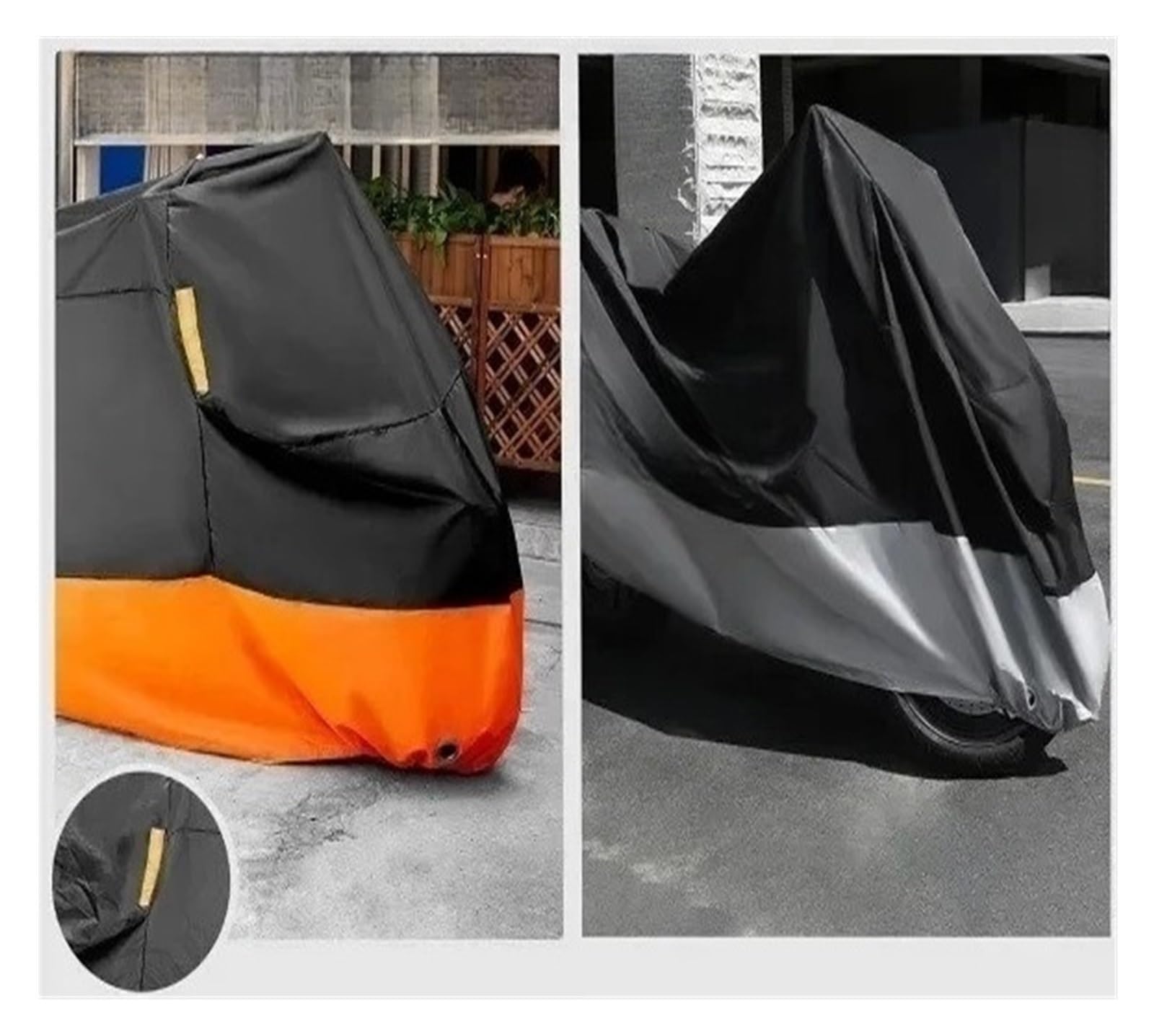 Cubierta para Motocicleta De 105 Pulgadas, Refugio para Scooter Grande Y Pesado para Exteriores, Protección con 4 Tiras Reflectantes, Cubiertas Protectoras Resistente para Motocicleta Funda