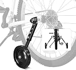 Adjustable Bike Trainning Wheels Kids Bicycle Training Wheels Kit for 16, 18, 20, 22, 24 inch bike, Includes Stabilizers for Variable Speeds, Black
