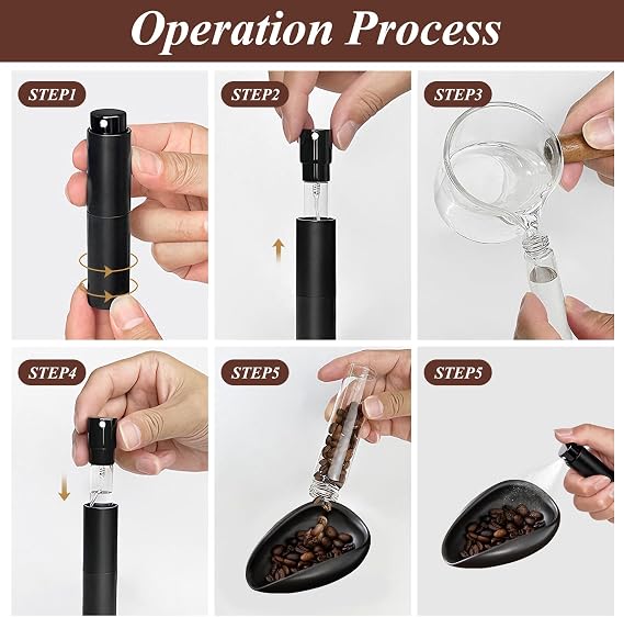 Coffee Dosing Cup and Spray Bottle Set, Premium Dosing Cup