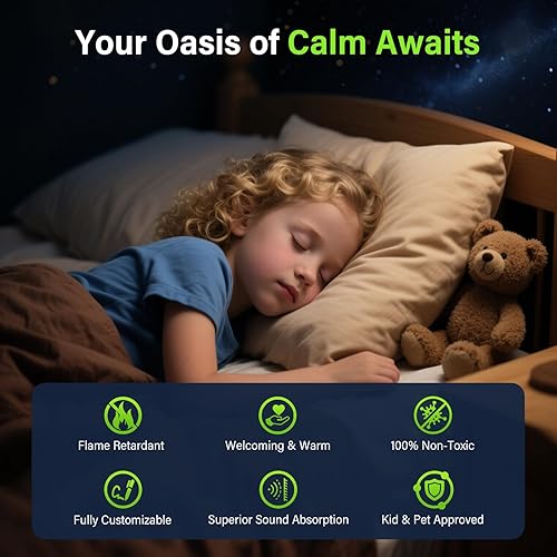 Miniatura 4 de Paquete de 12 paneles acústicos, paneles hexagonales negros, azulejos de espuma acústica autoadhesivos, paneles a prueba de sonido para estudio de