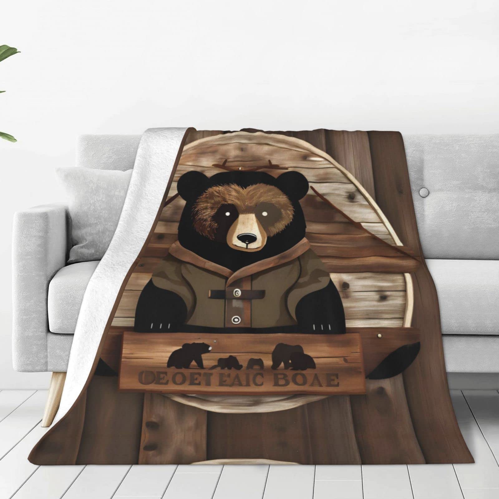 Couverture en flanelle PHAYAH grand plaid doux contre le froid du salon et du bureau