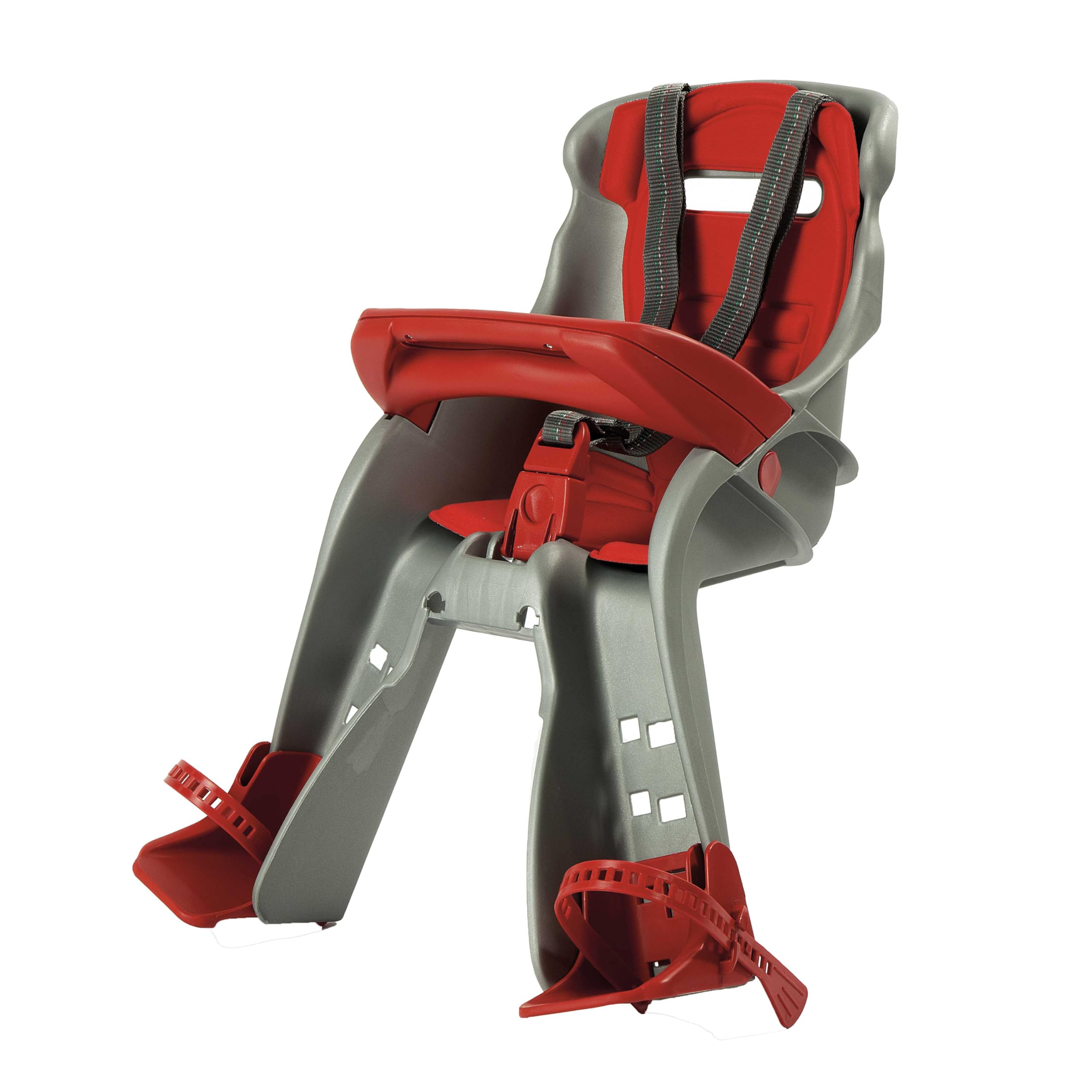 sedile antincidenza davanti per bicicletta okbaby orion argento rosso
