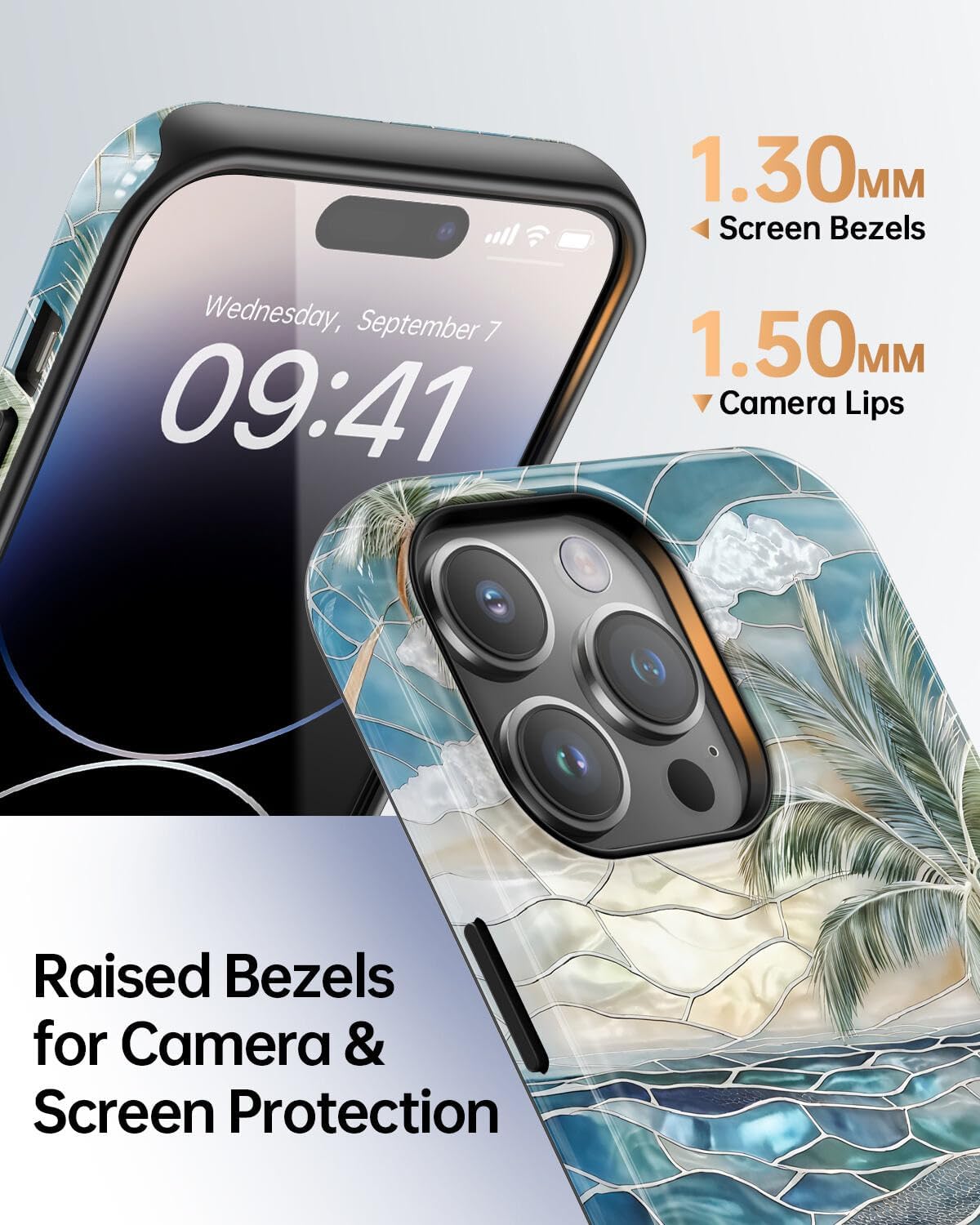 for iPhone 12 Pro Max Case, Beach Ocean Seashell Summer Tropical Phone Case, Compatible with Magsafe, Trendy Aesthetic Magnetic Slim Silicone Shockproof Protective Women Girl Cover - Image 5