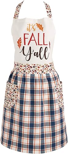 DII Womens Fall & Thanksgiving Kitchen Apron Adjustable, Long Waist Ties