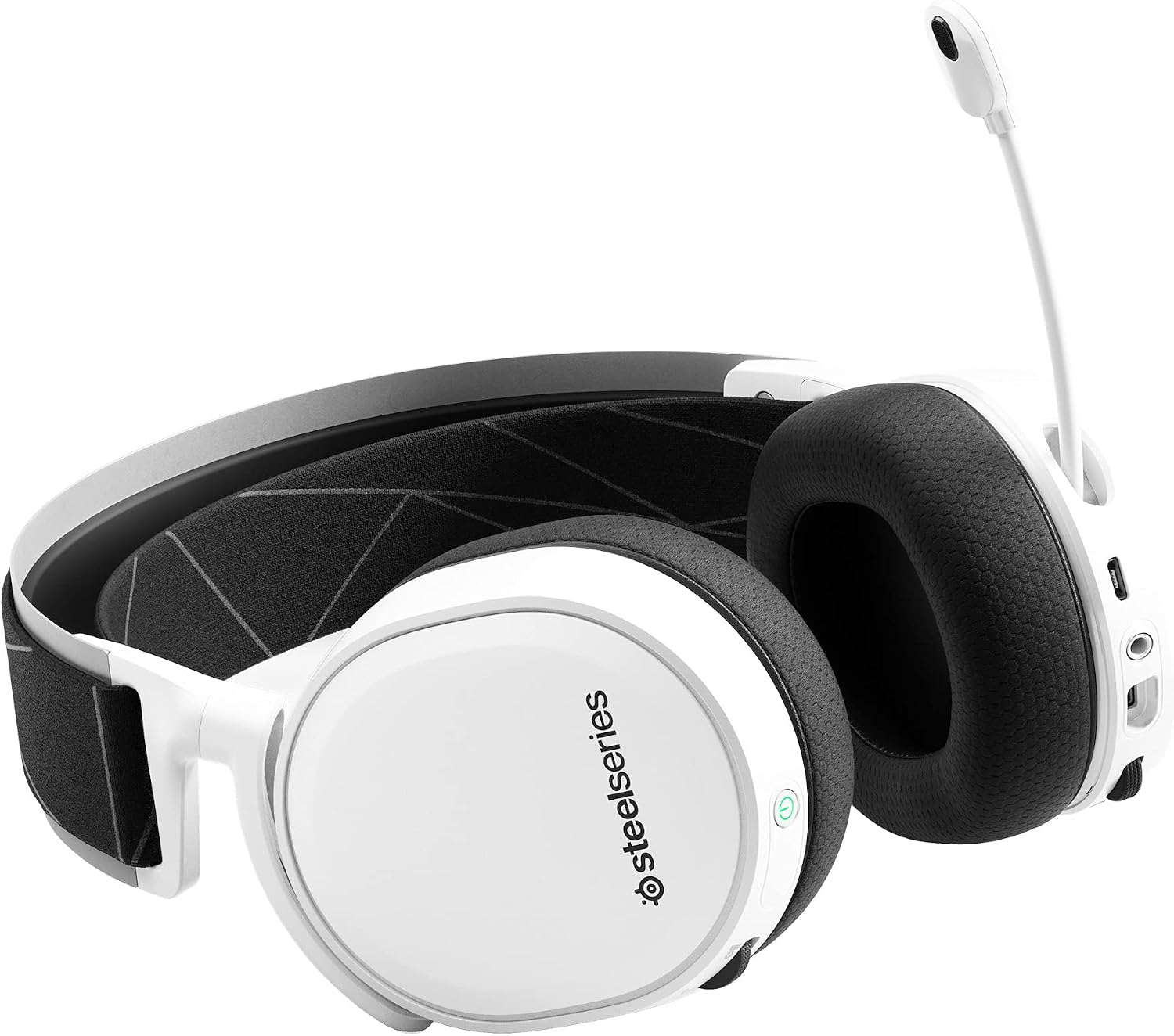 SteelSeries Arctis 7 Wireless Gaming Headset - DTS Headphone: X v2.0 Surround for PC and PlayStation 5, PS4 - White