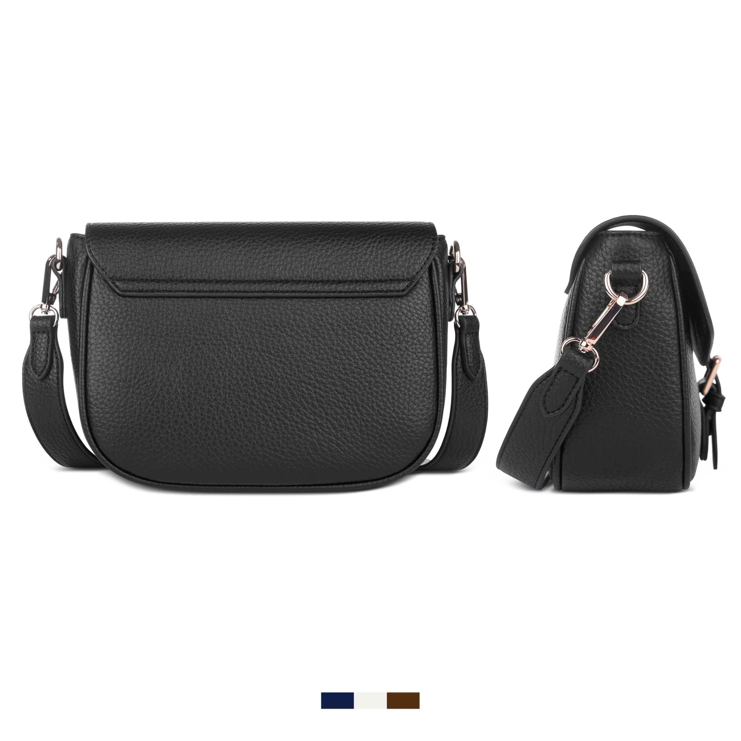bugatti Elina Damen-Schultertasche aus Kunstleder, Handtasche in S oder M für Frauen