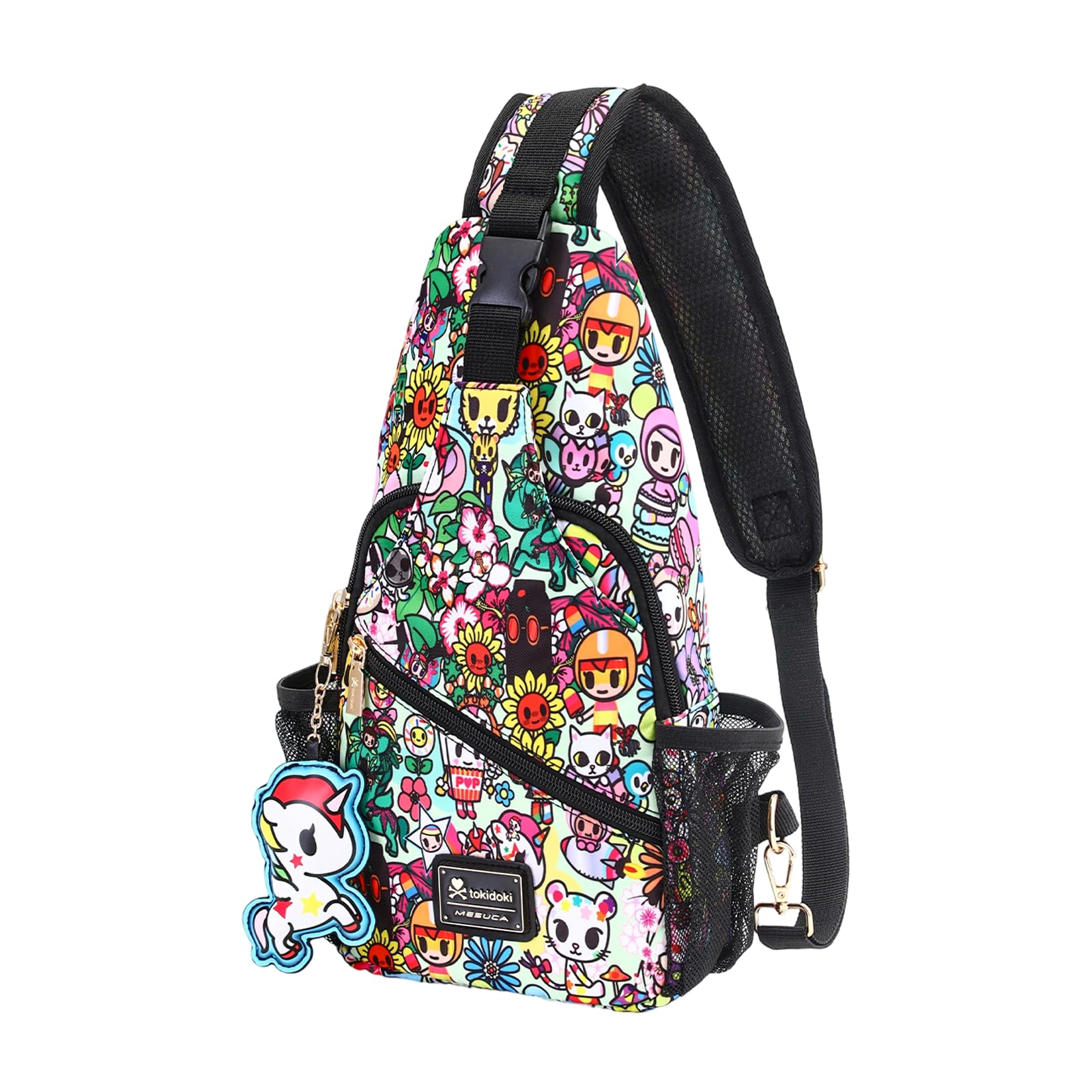 Tokidoki Sling Crossbody Bags for Women Men, Cute Chest Bag Small Sling Daypack Fanny Pack Outdoors Hiking Traveling