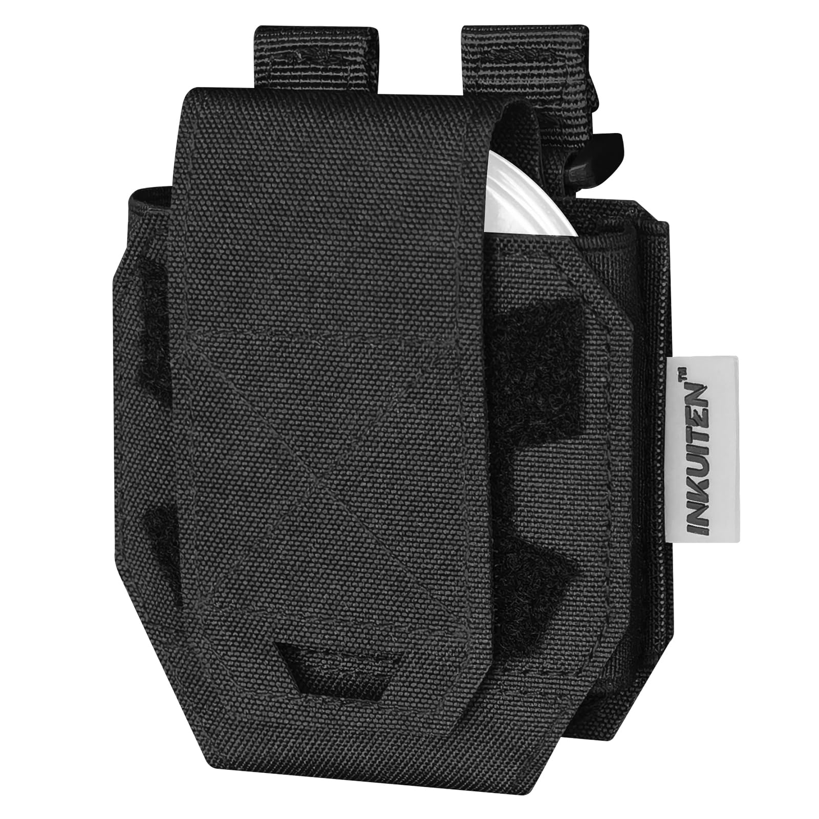INKUITEN Handcuff Pouch?MOLLE Handcuff Holster fits Multiple Cuffs?Handcuff Case for Duty Belt Tactical Vest Law Enforcement Security Officer Accessories Quick Release
