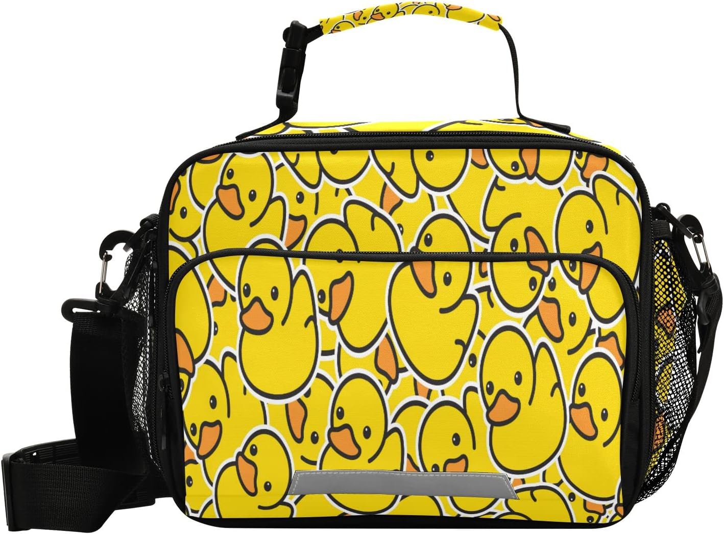 Eionryn Yellow Duck Cute Chick Lunch Bags Lunch Box Insulated Cooler Bag Reusable Tote Shoulder Bag for Outdoor Picnic Meal Office