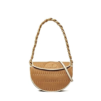 Tory Burch Fleming Soft Pleated Mini Crescent Bag Cross Body Women