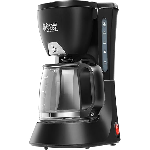 Russell Hobbs RCM60-600 Watt Drip Coffee Maker with Carafe and Permanent Filter (2 Year Manufacturer Warranty)