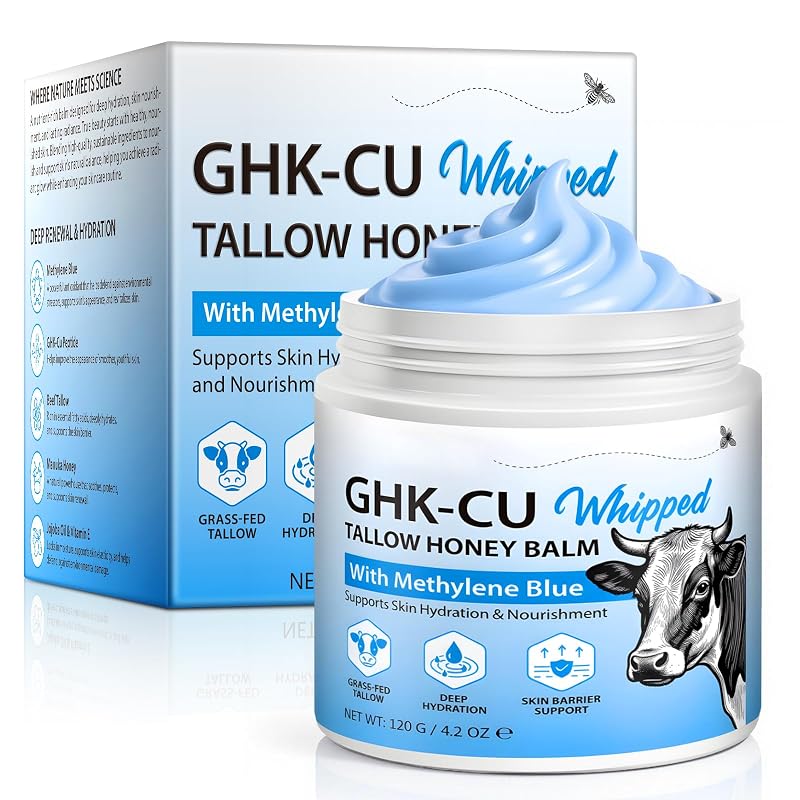 Bálsamo facial e corporal IFUDOIT com GHK-Cu, sebo bovino, mel de Manuka, azul de metileno e vitamina E — 120 g