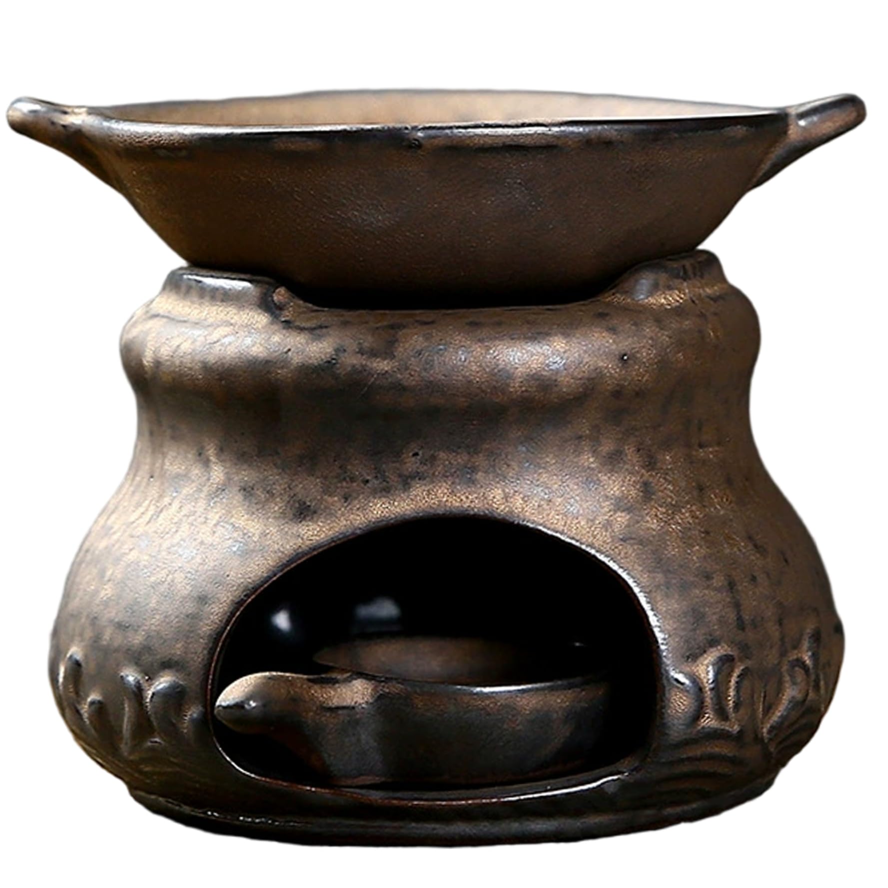 Diffusore di oli essenziali in ceramica, bruciatore di cedro e erbe Zen, dispositivo multifunzionale per aromaterapia per la decorazione domestica e il relax