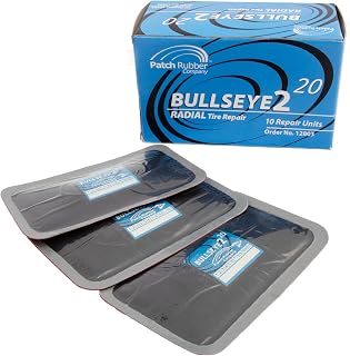 Myers Tire Supply Patch Rubber Company Bullseye2 Dual Cure 20, Box of 10