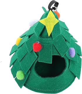 NOLITOY Hamster Ninho De Natal Cama De Ouriço Cama Suspensa De Hamster Ninho De Ouriço Esconderijo De Hamster De Natal Pequena Rede Para Animais De Estimação Acessórios Para Animais De