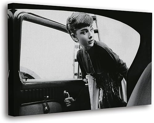 Miniatura 1 de SpiritualHands Audrey Hepburn - Póster de arte de pared enmarcado, póster de arte de pared de Haus and Hues, decoración de pared de moda, arte de