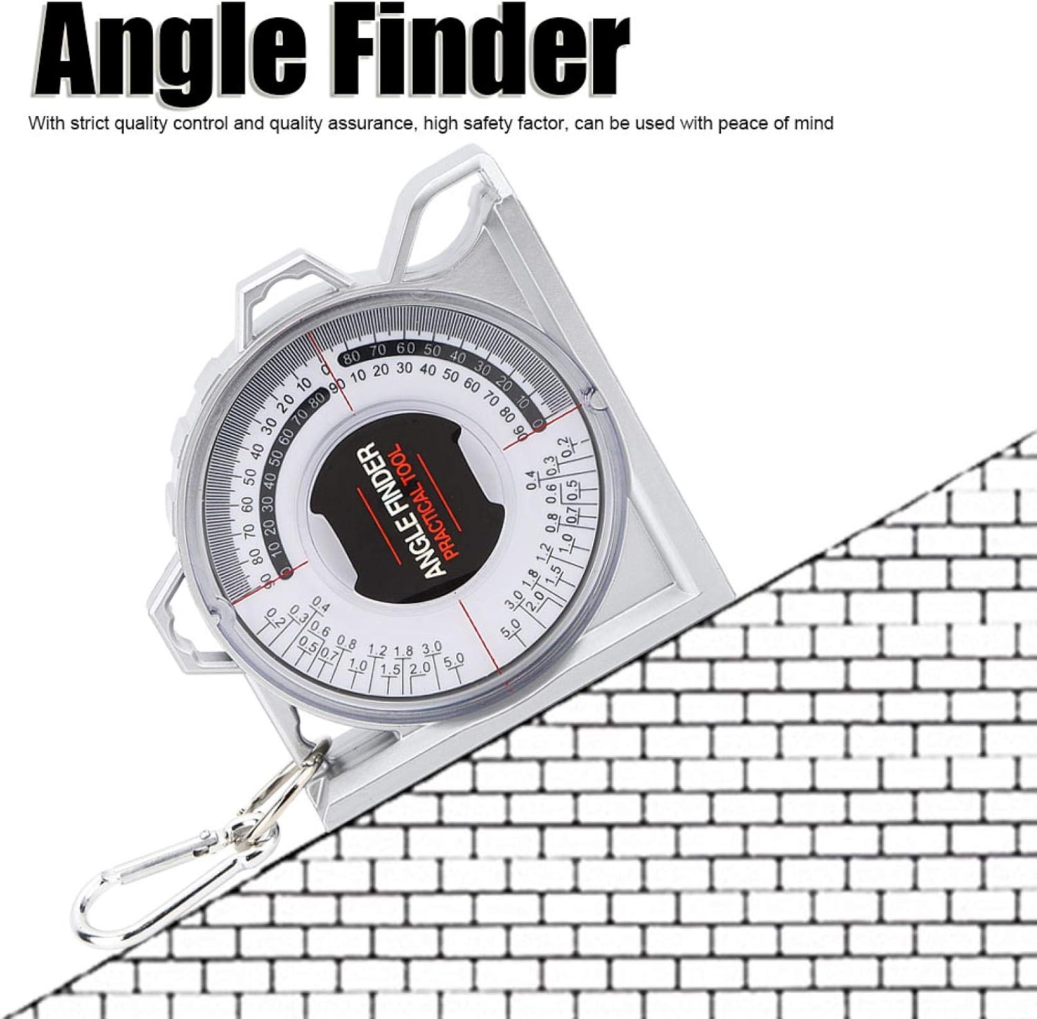 Magnetic Angle Finder Angle Locator Multifunctional Protractor Pitch & Slope Locator Inclinometer for Interior Decoration