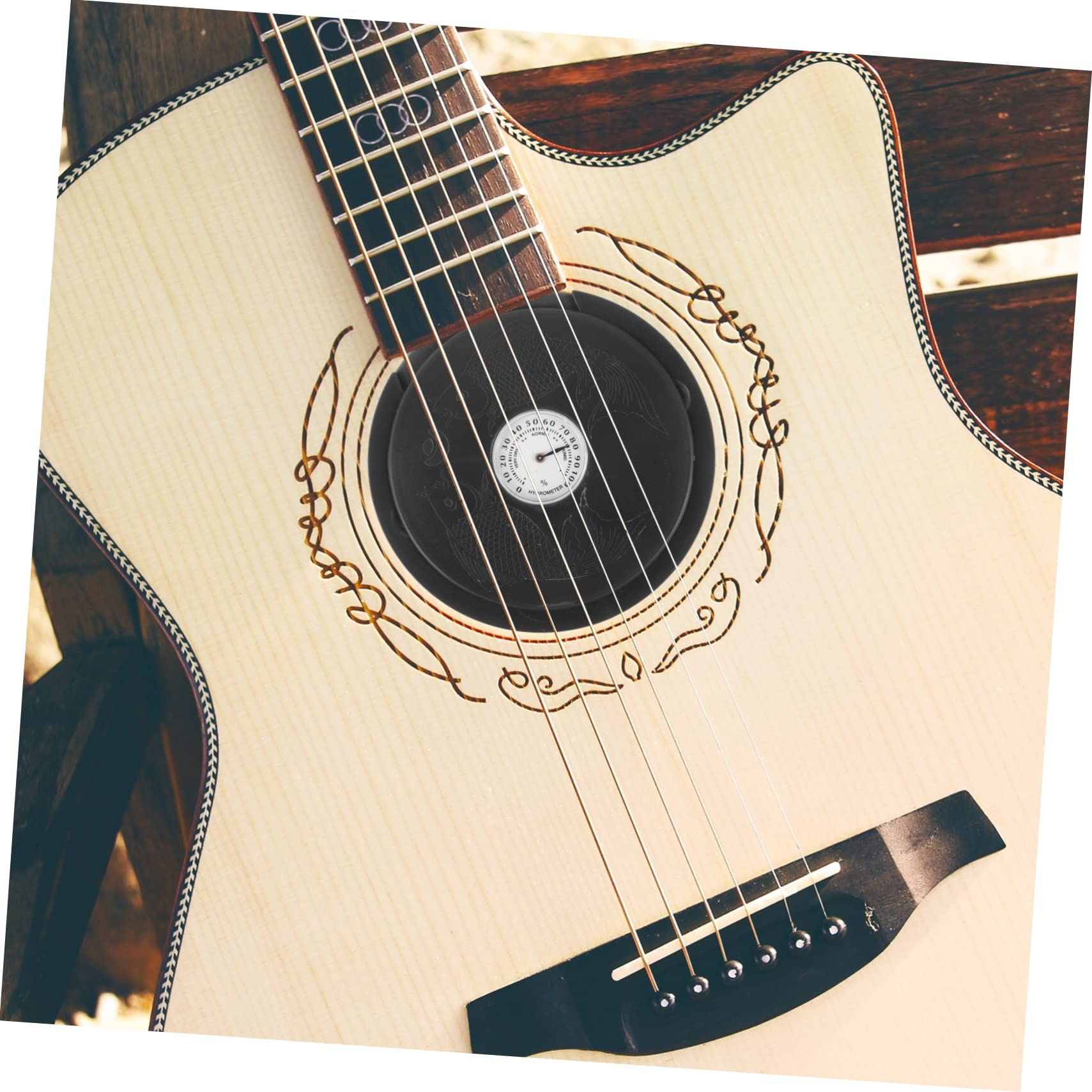 TOYANDONA 4Szt nawilżacz do gitary zbiornik wilgoci zapobiega pękaniu Higrometr gitarowy gitara akcesoria gitary akustycznej zestaw konserwacji wnętrz instrument muzyczny abs