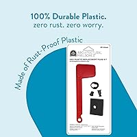 Vista 6 de Architectural Mailboxes Plastic Mailbox Flag Replacement Kit, Red