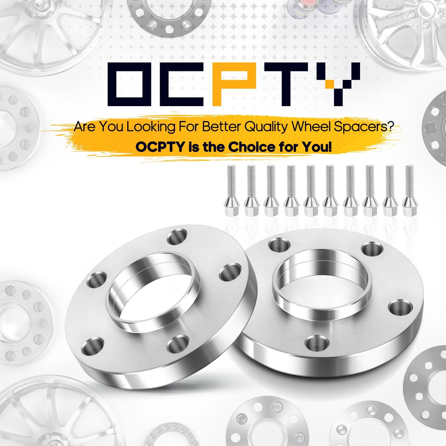 OCPTY 2PCS 5x120 Wheel Spacers 20mm 5x120mm to 5x120mm Hubcentric Wheel Spcaers 12x1.5 72.56mm fits for 325ci 325i 325xi 328ci 328i 330i 330xi 325i 325xi 328i