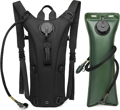 Tactical Hydration Pack with 3L100 oz Water Bladder MOLLE Water Backpack for Hiking, Camping, Cycling, Running, and Outdoor Survival