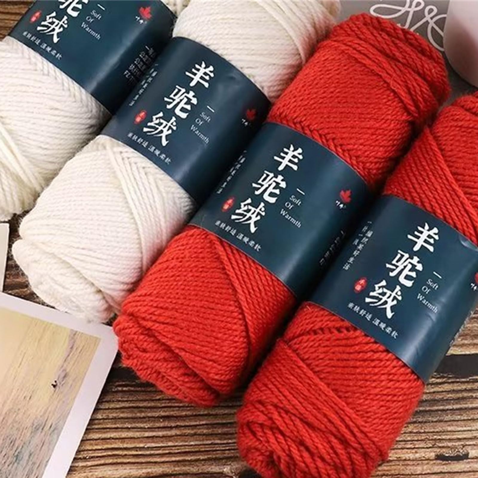 5 gomitoli di lana morbida da 100 g/rotolo, per lavori a maglia, tappeti, maglioni, sciarpe, cappelli, maglioni