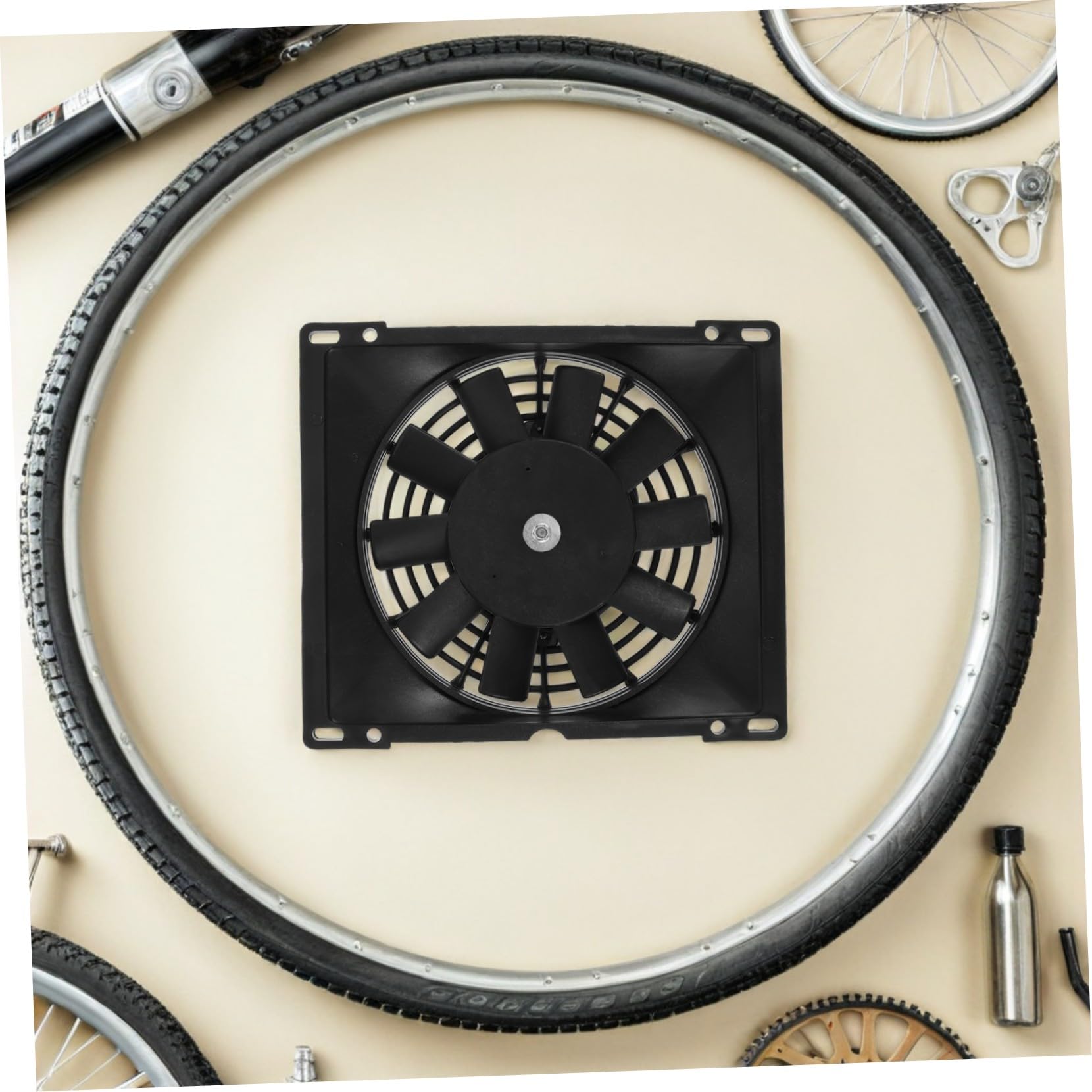 ABOOFAN Ventola del Radiatore 250cc per Motocross Atv Raffreddamento Olio Motore Ventola Elettrica Raffreddamento Efficiente Parti di Ricambio per Moto da Cross