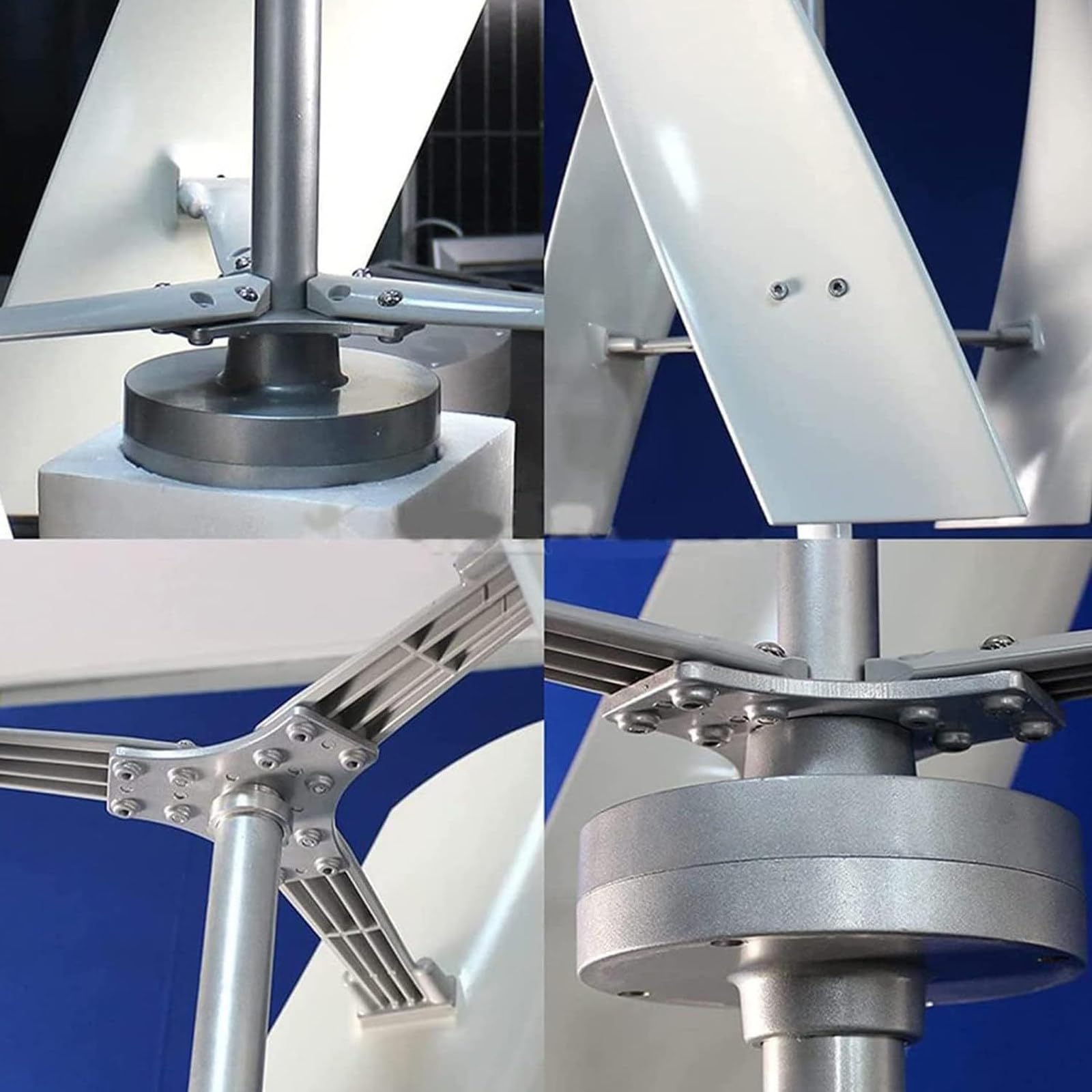 Aerogenerador Vertical Magnético Silencioso De 5000 W, 3 Aspas con Controlador De Carga para Jardín, Generador Eólico Vertical De 12 V Y 24 V.