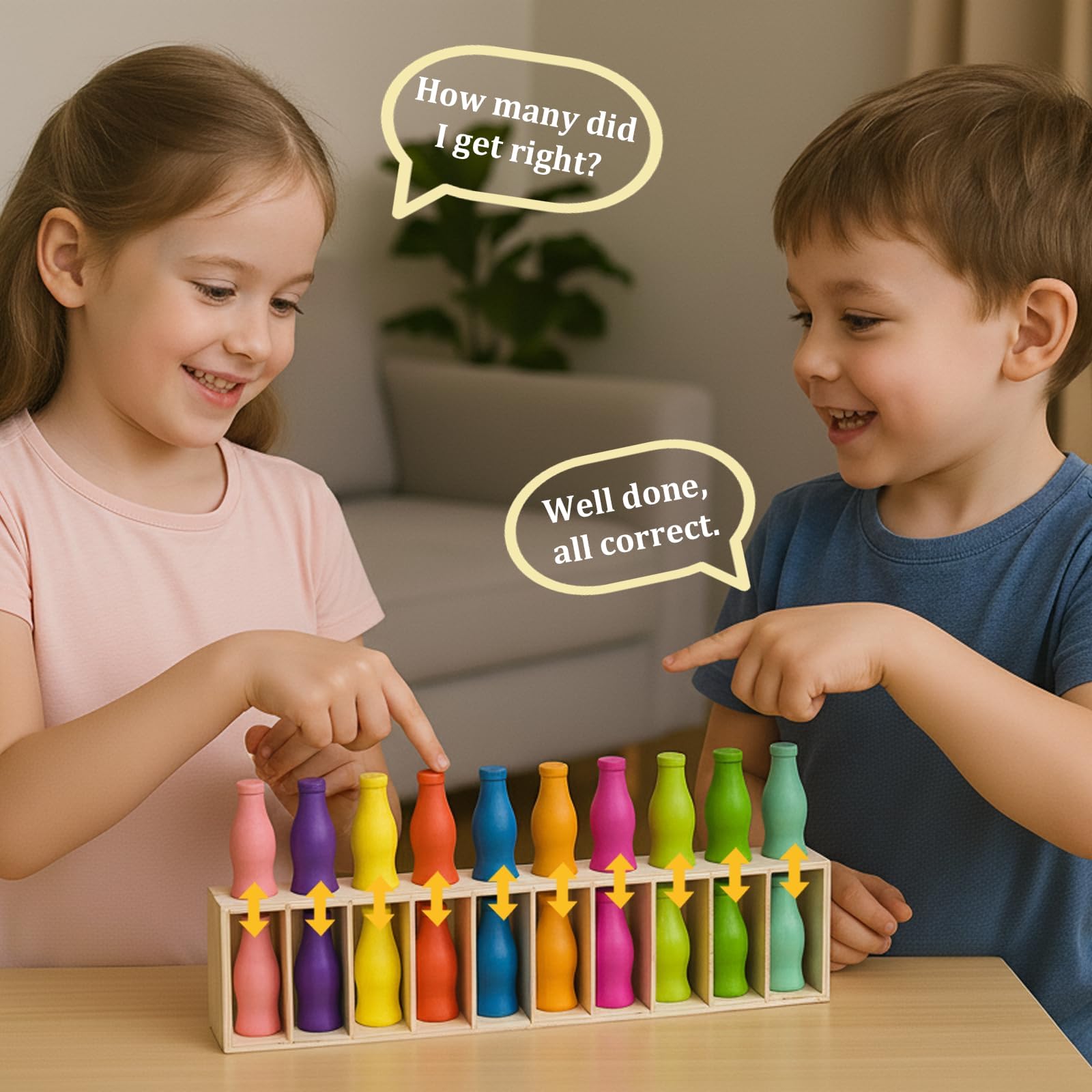 Juego de combinación de colores de botella, divertido juego de mesa familiar para niños de 8 a 12 años, juego de 2 a 4 jugadores para niños y adultos, perfecto para viajes, camping, vacaciones