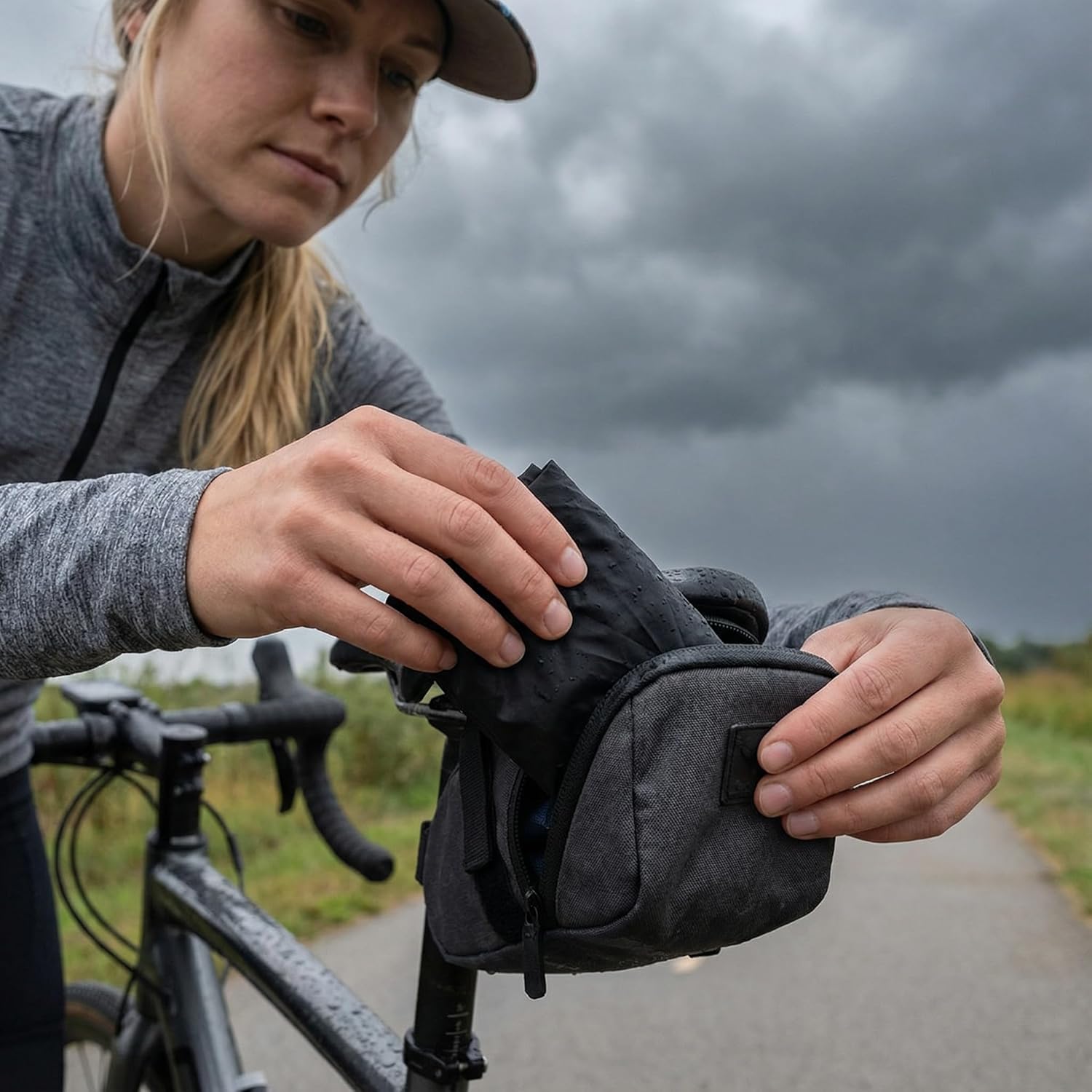 Bike Helmet Covers - 4 Pcs - Waterproof Windproof Universal Fit for Cycling | Compact Storage & All-Weather Protection | Commuting/Touring Essentials for Bicycle Helmet - Image 5