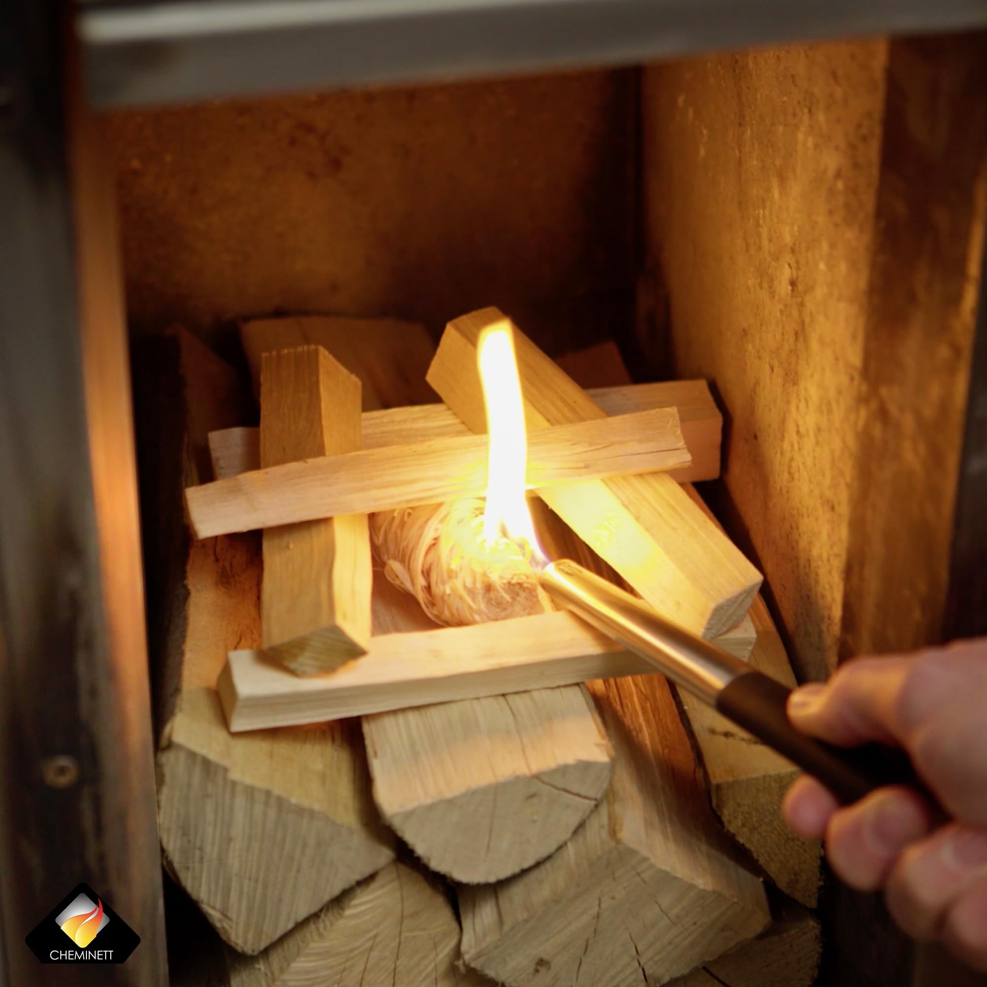Lana de Madera – Encendedor de Fuego 100% Natural – 5 kg, 400 Piezas – Base de Cera Vegetal Premium y Madera certificada FSC – Tiempo de combustión de 8 a 10 min