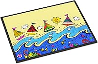 Vista 87 de Caroline's Treasures PJC1117JMAT - Felpudo para puerta delantera de 24 x 36 pulgadas, tapete antideslizante lavable de pelo bajo, 24 x 36 pulgadas