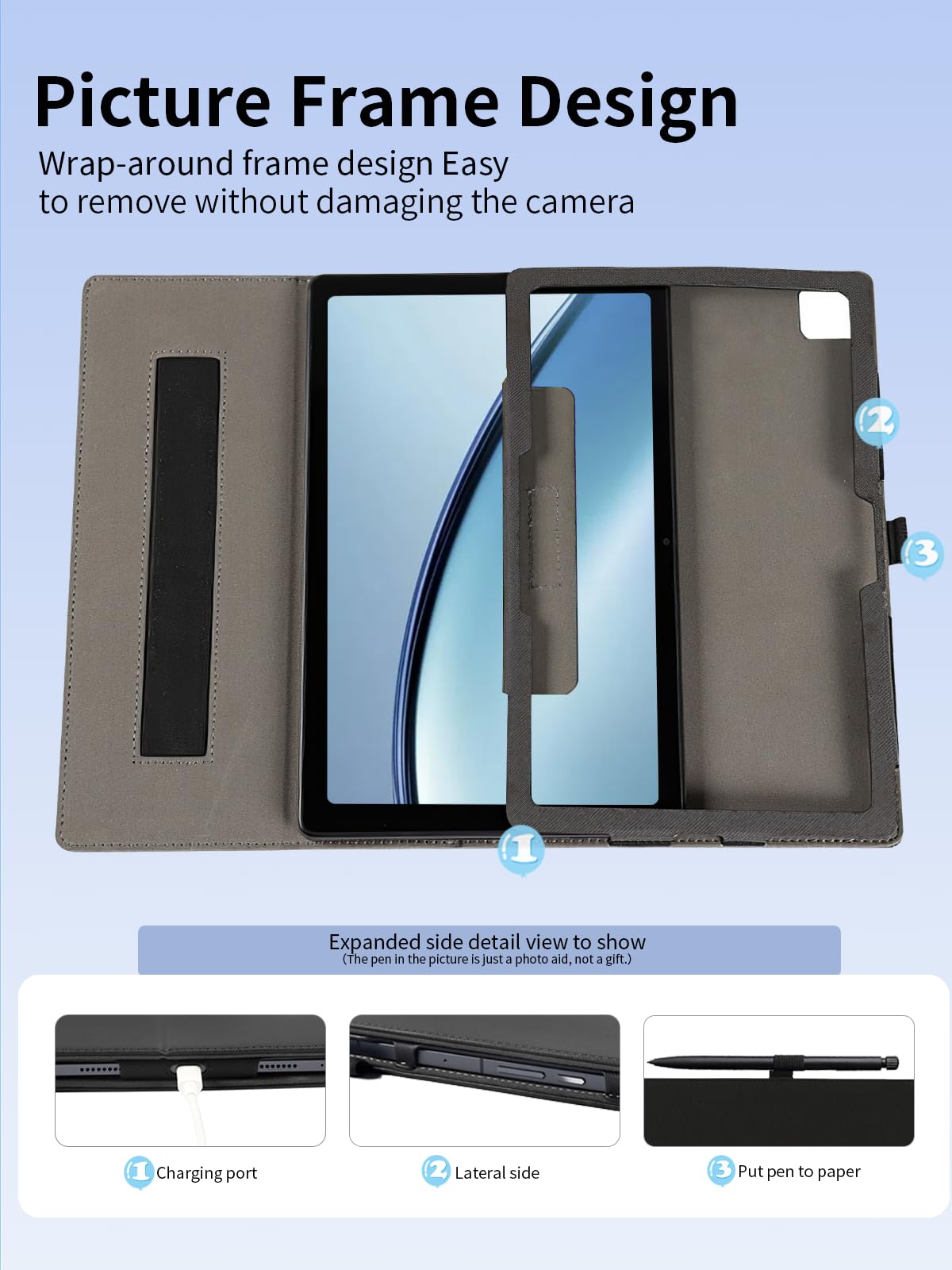 Étui De Protection Pour Tablette Galaxy Tab A7 10,4" 2022-2020 - En Cuir Synthétique - Avec Mise